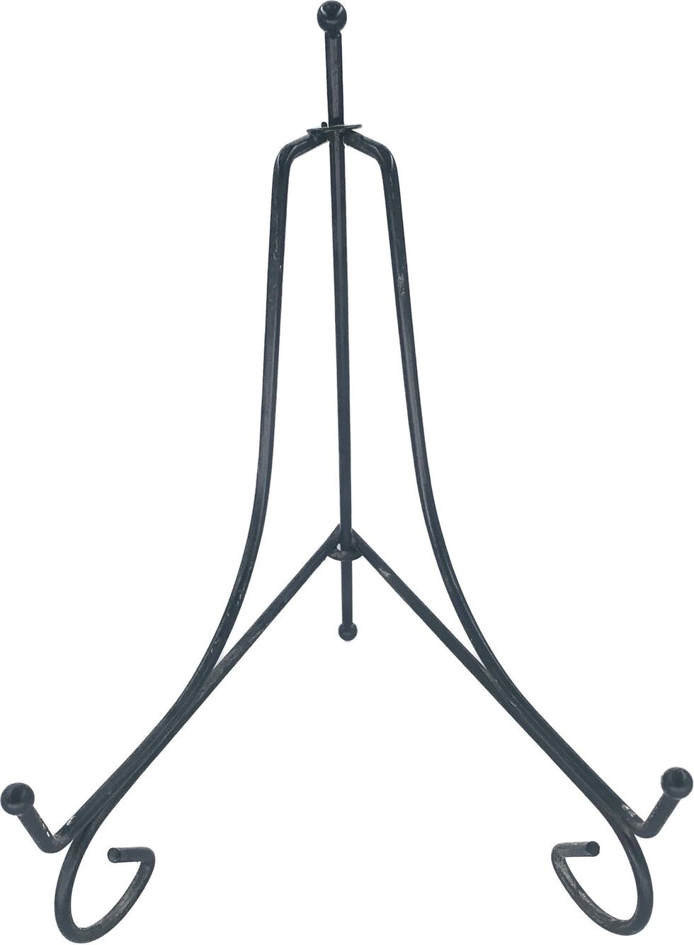 Plate Stand Easel Metal Black 6 Inches Tall 5" Wide 5" Spread Painting Display